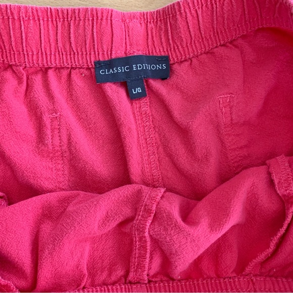 VINTAGE Classic Éditions Pink Cotton Mom Shorts Women’s Size Large - Picture 4 of 8